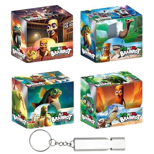 WBZOWRB Box mit 36 Beuteln Skifidol Italian Brainrot Mix Psychedelic – Sammelkartenspiel – Trading Card Game，Typ B，Vier Verschiedene Verpackungen von WBZOWRB