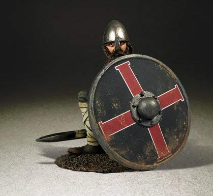 WBritain - 62124 - Wrath of The Northmen, Seaver Saxon Shield Wall Defender, Metall, Maßstab: 1/30, H: 4,5cm, B: 5cm, T: 4cm von WBritain