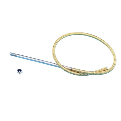 WCUAYJH 1 x 4 mm flexibler Schaft, 4 mm Stützwelle, 250 mm/300 mm/350 mm/400 mm/450 mm, links/rechts, Flexkabel für G A S Ni T ro RC Boot (L450 mm, links, 1 Stück, 4 mm) von WCUAYJH