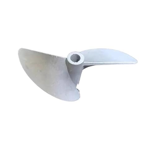 WCUAYJH 1 x CNC 4,76 mm 3/16 Zoll Legierung Propeller 2 Flügel Schraube links/rechts D38/42/43/45/46/47/48/50/52/53/54/56/58/60 mm für RC-Rennboot (4,76 mm links D52 mm) von WCUAYJH