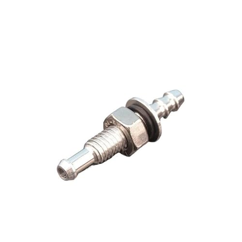 WCUAYJH 1 x M6/M8 RC Boot Aluminium Kraftstoffdüse geeignet für I D 3/4 mm Wasserkühlrohr zum Verlängern (M6 x L 35 mm) von WCUAYJH