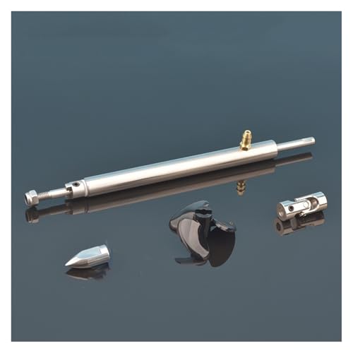 WCUAYJH 1 x RC Boot 4 mm Bootswelle Antriebswelle + Kardangelenk + 3 Flügel Propeller + Wellenhülse mit Fettdüse + Stützmutter (L 15 cm 016–4 x 4 mm) von WCUAYJH