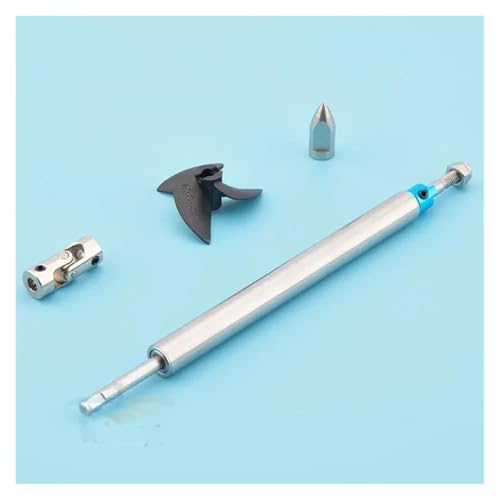 WCUAYJH 1 x RC Boot 4 mm Bootswelle Edelstahl-Antriebswelle + drei Flügelschraube + Kardangelenk + Edelstahl-Schafthülse + Stützmutter/Satz (L 13 cm 008–4 x 3 mm) von WCUAYJH