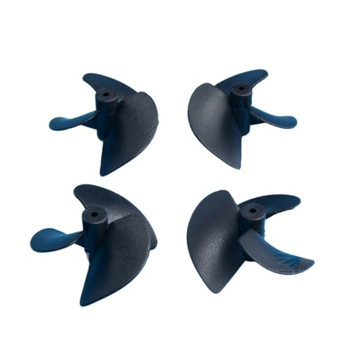 WCUAYJH 2 Paar RC Boot DIY 2 mm Propeller D26 mm/28 mm/36 mm/42 mm CW/CCW Elektrische Nylon-Propeller/Schraube für RC-Boot-Modelle, 2 mm Schaft (D36 mm, 2 Paar, schwarz) von WCUAYJH