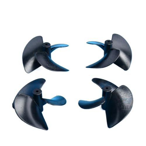 WCUAYJH 2 Paar RC Boot DIY 2 mm Propeller D26 mm/28 mm/36 mm/42 mm CW/CCW Elektrische Nylon-Propeller/Schraube für RC-Boot-Modelle, 2 mm Schaft (D42 mm, 2 Paar, schwarz) von WCUAYJH