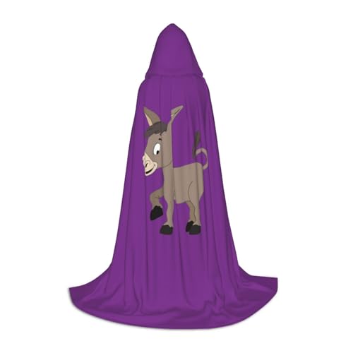 WCXTHGFA Halloween-Kostüm mit Cartoon-Esel-Druck, mittelalterlicher Umhang mit bequemer Kapuze, für Cosplay, Partys und mehr WCXTHGFA Halloween-Kostüm mit Cartoon-Esel-Druck, mittelalterlicher Umhang mit bequemer Kapuze, für Cosplay, Partys und mehr von WCXTHGFA