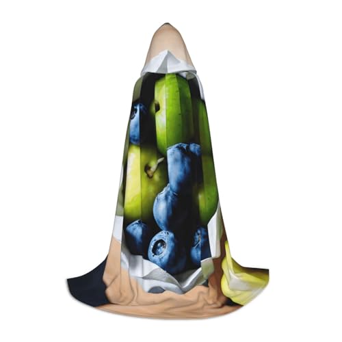 WCXTHGFA Obstbild-Druck, Halloween-Kostüm, mittelalterlicher Umhang mit bequemer Kapuze, für Cosplay, Partys und mehr WCXTHGFA Obstbild-Druck, Halloween-Kostüm, mittelalterlicher Umhang mit bequemer Kapuze, für Cosplay, Partys und mehr von WCXTHGFA