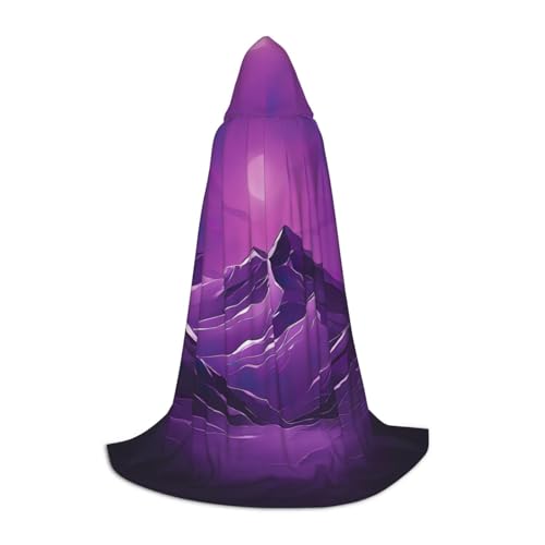 WCXTHGFA Violettes Halloween-Kostüm, mittelalterlicher Umhang mit bequemer Kapuze, für Cosplay, Partys und mehr WCXTHGFA Violettes Halloween-Kostüm, mittelalterlicher Umhang mit bequemer Kapuze, für Cosplay, Partys und mehr von WCXTHGFA