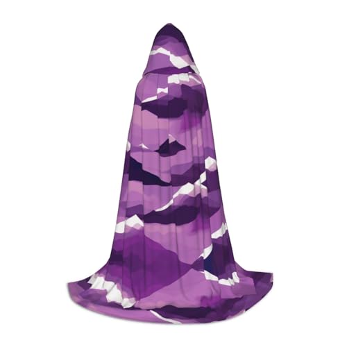 WCXTHGFA Violettes Halloween-Kostüm, mittelalterlicher Umhang mit bequemer Kapuze, für Cosplay, Partys und mehr WCXTHGFA Violettes Halloween-Kostüm, mittelalterlicher Umhang mit bequemer Kapuze, für Cosplay, Partys und mehr von WCXTHGFA