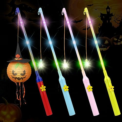 WD&CD 4 STÜCK Laternenstab LED Mehrfarbige, Laternenstab Elektronischer für St Martin Halloween Zauberstäbe Party Kostümpartys WD&CD 4 STÜCK Laternenstab LED Mehrfarbige, Laternenstab Elektronischer für St Martin Halloween Zauberstäbe Party Kostümpartys von WD&CD