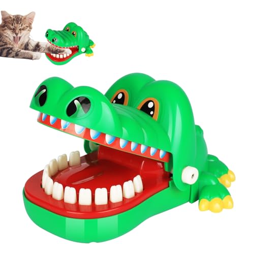 Krokodil Spiel Klein Croco Doc Spiel Spielzeug Krokodil Zähne,Action Geschicklichkeit Spiel für Familienspiel, Teste Dein Glück, für Kinder, Familienspiel, Partyspiel, für Mädchen & Jungen, Geschenk von WDBO