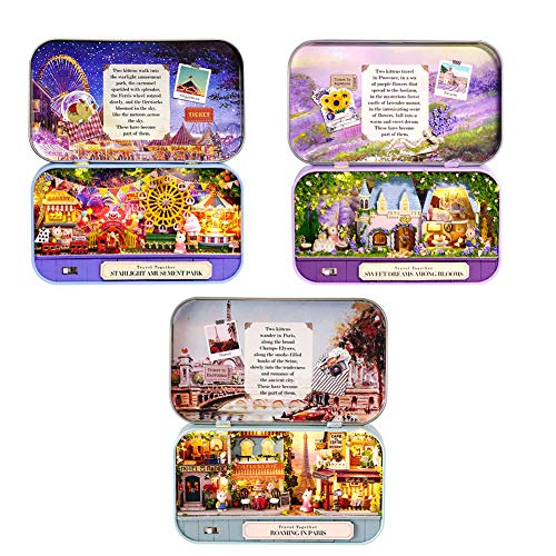WDC 3PCS DIY Haus Box Theater Puppenhaus Miniatur Szene Zinn Box Toyhouse Kit Miniatur Möbel Kit Spielzeug Haus für kreative Valentinstag Hochzeitsgeschenk WDC 3PCS DIY Haus Box Theater Puppenhaus Miniatur Szene Zinn Box Toyhouse Kit Miniatur Möbel Kit Spielzeug Haus für kreative Valentinstag Hochzeitsgeschenk von WDC