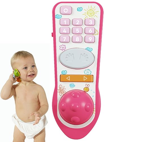WDEC Baby Fernbedienung Spielzeug, Soft Gum Kugel kann gedrückt Werden, Lernspaß Lernspielzeug für Baby, Kleinkind TV Fernbedienung Spielzeug, pielzeugfernbedienung mit Musik und Lichtern für Kinder WDEC Baby Fernbedienung Spielzeug, Soft Gum Kugel kann gedrückt Werden, Lernspaß Lernspielzeug für Baby, Kleinkind TV Fernbedienung Spielzeug, pielzeugfernbedienung mit Musik und Lichtern für Kinder von WDEC