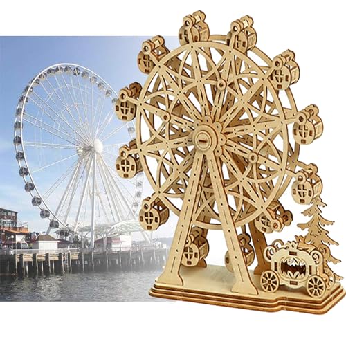 WDEC Holzpuzzle Erwachsene 3D Holz Puzzle Modell, Modellbau Holzbausatz, DIY Holzpuzzle Modellbausatz Bastelsets für Erwachsene - Geschenk zum Geburtstag (Riesenrad) WDEC Holzpuzzle Erwachsene 3D Holz Puzzle Modell, Modellbau Holzbausatz, DIY Holzpuzzle Modellbausatz Bastelsets für Erwachsene - Geschenk zum Geburtstag (Riesenrad) von WDEC
