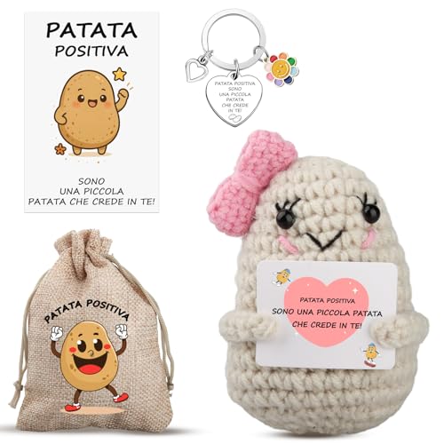 Italienische Positive Kartoffel mit Schlüsselanhänger, originelles und lustiges Geschenk, Pocket Hug Positive Kartoffeln Puppe, Positive Potato Plüschtier, Ermutigung zum Geburtstag für Freunde Italienische Positive Kartoffel mit Schlüsselanhänger, originelles und lustiges Geschenk, Pocket Hug Positive Kartoffeln Puppe, Positive Potato Plüschtier, Ermutigung zum Geburtstag für Freunde von WDJLNZB