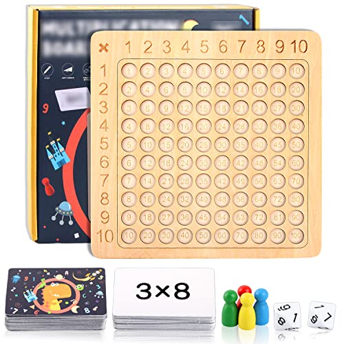 Montessori Multiplikationsbrett, Holz Multiplikation Brettspiel, Brettspiel Multiplikation, Multiplikationstabelle Spiel, Multiplikationslehrmittel für Frühkindliche Bildung für ab 3Jahren (Dinosaur) Montessori Multiplikationsbrett, Holz Multiplikation Brettspiel, Brettspiel Multiplikation, Multiplikationstabelle Spiel, Multiplikationslehrmittel für Frühkindliche Bildung für ab 3Jahren (Dinosaur) von WDJLNZB