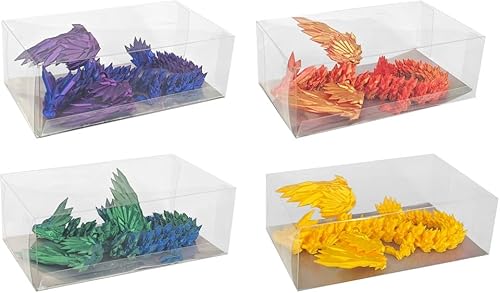 3D Drachen-Modell, 22 cm, Zufällige Farbauswahl, Dekorative Kristallartige Skulptur 3D Drachen-Modell, 22 cm, Zufällige Farbauswahl, Dekorative Kristallartige Skulptur von WDK Partner