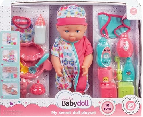 Baby-Set, 30 cm, mit Zubehör von WDK Partner