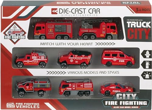 Set mit 8 Feuerwehrfahrzeugen Set mit 8 Feuerwehrfahrzeugen von WDK Partner