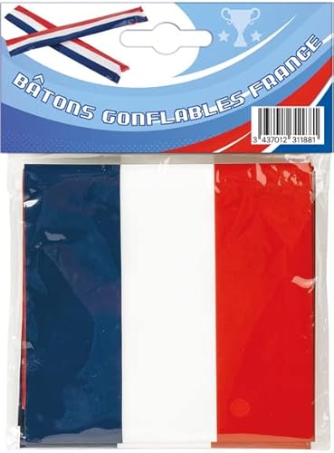 WDK PARTNER A2301188 2 aufblasbare Tricolor-Sticks Textil Mode, bunt, Einheitsgröße WDK PARTNER A2301188 2 aufblasbare Tricolor-Sticks Textil Mode, bunt, Einheitsgröße von WDK Partner