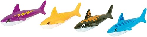 WDK PARTNER A2300559 4 gewichtete Haie Sport Freizeit, bunt, Einheitsgröße von WDK Partner