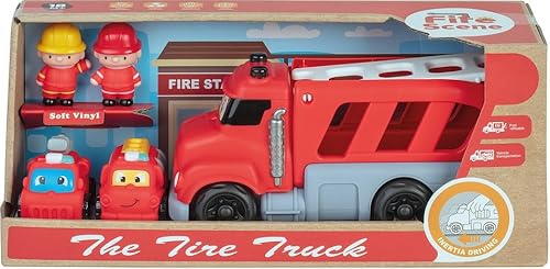 WDK Partner Soft-Fahrzeug-Set mit Feuerwehr-Reibung von WDK Partner