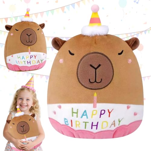 WDKXCN Capybara Kuscheltier, 30CM Gute Geburtstag Capybara Plüschtier, Niedliche Wasserschwein Kissen, Super Weiche Wasserschwein Kuscheltier, Geburtstagsgeschenke für Kinder Jungen Mädchen WDKXCN Capybara Kuscheltier, 30CM Gute Geburtstag Capybara Plüschtier, Niedliche Wasserschwein Kissen, Super Weiche Wasserschwein Kuscheltier, Geburtstagsgeschenke für Kinder Jungen Mädchen von WDKXCN