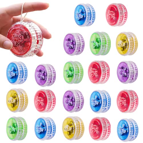 WDKXCN LED Licht YoYo, 20 Stück JoJo Kinder, YoYo Profi, JoJo Leuchtend für Kinder und Anfänger, für Spielzeug Geburtstag Party Gastgeschenk WDKXCN LED Licht YoYo, 20 Stück JoJo Kinder, YoYo Profi, JoJo Leuchtend für Kinder und Anfänger, für Spielzeug Geburtstag Party Gastgeschenk von WDKXCN