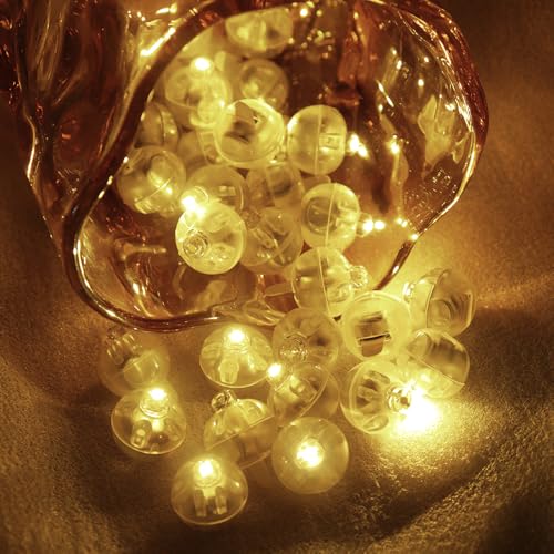 WDKXCN Mini Led Ballonlichter, 100 Stück Mini Ballonlichter Warmweiß, Runde LED Ballonlichter, LED Ballons Lichter für Geburtstag Hochzeit Party Halloween Weihnachten Karneval Bar Klub Dekoration WDKXCN Mini Led Ballonlichter, 100 Stück Mini Ballonlichter Warmweiß, Runde LED Ballonlichter, LED Ballons Lichter für Geburtstag Hochzeit Party Halloween Weihnachten Karneval Bar Klub Dekoration von WDKXCN