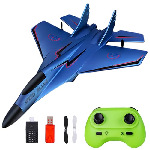 WDKXCN RC Flugzeug 2CH, 2.4Ghz Ferngesteuertes Flugzeug Spielzeug Styroporflieger mit LED-Licht, Ferngesteuerte Flugzeuge mit Fernsteuerung und USB Aufladung, RC Airplane für Erwachsene WDKXCN RC Flugzeug 2CH, 2.4Ghz Ferngesteuertes Flugzeug Spielzeug Styroporflieger mit LED-Licht, Ferngesteuerte Flugzeuge mit Fernsteuerung und USB Aufladung, RC Airplane für Erwachsene von WDKXCN