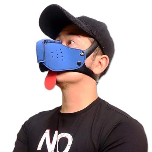 WDOPEN Muszle Hund Maske, Cosplay Maske, Hund Kostüm, Party, Halloween, Weihnachten (Blau) von WDOPEN