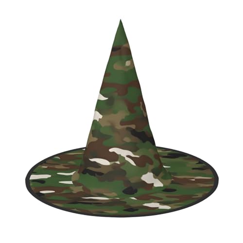 Halloween-Hexenhut, Weihnachtsmannmütze, Premium-Oxford-Gewebe, verstellbar, weich und bequem, für Partys, Karneval, Cosplay und Feiertagsveranstaltungen, 33 cm hoch, leicht, einfach zu tragen, 1 Halloween-Hexenhut, Weihnachtsmannmütze, Premium-Oxford-Gewebe, verstellbar, weich und bequem, für Partys, Karneval, Cosplay und Feiertagsveranstaltungen, 33 cm hoch, leicht, einfach zu tragen, 1 von WDXQHY