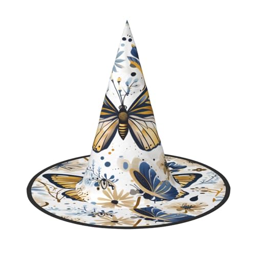 Halloween-Hexenhut, Weihnachtsmannmütze, Premium-Oxford-Gewebe, verstellbar, weich und bequem, für Partys, Karneval, Cosplay und Feiertagsveranstaltungen, 33 cm hoch, leicht, einfach zu tragen, 1 Halloween-Hexenhut, Weihnachtsmannmütze, Premium-Oxford-Gewebe, verstellbar, weich und bequem, für Partys, Karneval, Cosplay und Feiertagsveranstaltungen, 33 cm hoch, leicht, einfach zu tragen, 1 von WDXQHY