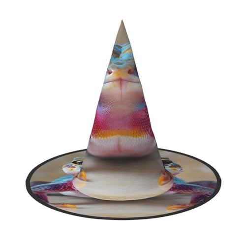 Halloween-Hexenhut, Weihnachtsmannmütze, Premium-Oxford-Gewebe, verstellbar, weich und bequem, für Partys, Karneval, Cosplay und Feiertagsveranstaltungen, 33 cm hoch, leicht, einfach zu tragen, 1 Halloween-Hexenhut, Weihnachtsmannmütze, Premium-Oxford-Gewebe, verstellbar, weich und bequem, für Partys, Karneval, Cosplay und Feiertagsveranstaltungen, 33 cm hoch, leicht, einfach zu tragen, 1 von WDXQHY
