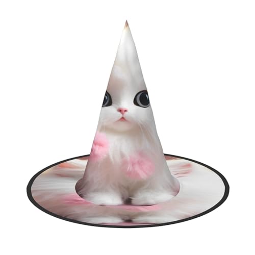 Halloween-Hexenhut, Weihnachtsmannmütze, Premium-Oxford-Gewebe, verstellbar, weich und bequem, für Partys, Karneval, Cosplay und Feiertagsveranstaltungen, 33 cm hoch, leicht, einfach zu tragen, 1 Halloween-Hexenhut, Weihnachtsmannmütze, Premium-Oxford-Gewebe, verstellbar, weich und bequem, für Partys, Karneval, Cosplay und Feiertagsveranstaltungen, 33 cm hoch, leicht, einfach zu tragen, 1 von WDXQHY