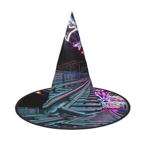 Halloween-Hexenhut, Weihnachtsmannmütze, Premium-Oxford-Gewebe, verstellbar, weich und bequem, für Partys, Karneval, Cosplay und Feiertagsveranstaltungen, 33 cm hoch, leicht, einfach zu tragen, 1 Halloween-Hexenhut, Weihnachtsmannmütze, Premium-Oxford-Gewebe, verstellbar, weich und bequem, für Partys, Karneval, Cosplay und Feiertagsveranstaltungen, 33 cm hoch, leicht, einfach zu tragen, 1 von WDXQHY