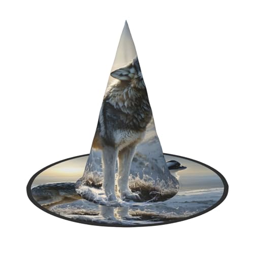 Halloween-Hexenhut, Weihnachtsmannmütze, Premium-Oxford-Gewebe, verstellbar, weich und bequem, für Partys, Karneval, Cosplay und Feiertagsveranstaltungen, 33 cm hoch, leicht, einfach zu tragen, 1 Halloween-Hexenhut, Weihnachtsmannmütze, Premium-Oxford-Gewebe, verstellbar, weich und bequem, für Partys, Karneval, Cosplay und Feiertagsveranstaltungen, 33 cm hoch, leicht, einfach zu tragen, 1 von WDXQHY