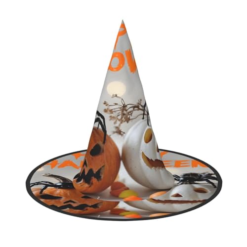 Halloween-Hexenhut, Weihnachtsmannmütze, Premium-Oxford-Gewebe, verstellbar, weich und bequem, für Partys, Karneval, Cosplay und Feiertagsveranstaltungen, 33 cm hoch, leicht, einfach zu tragen, 1 Halloween-Hexenhut, Weihnachtsmannmütze, Premium-Oxford-Gewebe, verstellbar, weich und bequem, für Partys, Karneval, Cosplay und Feiertagsveranstaltungen, 33 cm hoch, leicht, einfach zu tragen, 1 von WDXQHY