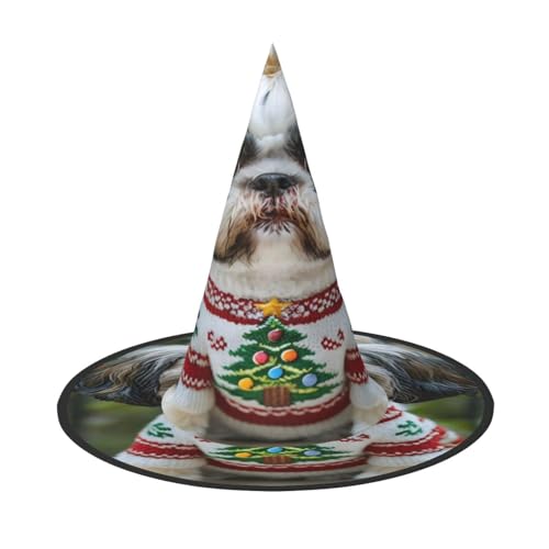 Halloween-Hexenhut, Weihnachtsmannmütze, Premium-Oxford-Gewebe, verstellbar, weich und bequem, für Partys, Karneval, Cosplay und Feiertagsveranstaltungen, 33 cm hoch, leicht, einfach zu tragen, 1 Halloween-Hexenhut, Weihnachtsmannmütze, Premium-Oxford-Gewebe, verstellbar, weich und bequem, für Partys, Karneval, Cosplay und Feiertagsveranstaltungen, 33 cm hoch, leicht, einfach zu tragen, 1 von WDXQHY