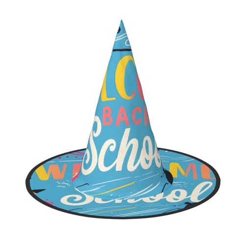 Halloween-Hexenhut, Weihnachtsmannmütze, Premium-Oxford-Gewebe, verstellbar, weich und bequem, für Partys, Karneval, Cosplay und Feiertagsveranstaltungen, 33 cm hoch, leicht, einfach zu tragen, 1 Halloween-Hexenhut, Weihnachtsmannmütze, Premium-Oxford-Gewebe, verstellbar, weich und bequem, für Partys, Karneval, Cosplay und Feiertagsveranstaltungen, 33 cm hoch, leicht, einfach zu tragen, 1 von WDXQHY
