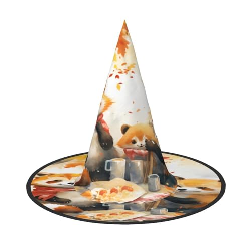 Halloween-Hexenhut, Weihnachtsmannmütze, Premium-Oxford-Gewebe, verstellbar, weich und bequem, für Partys, Karneval, Cosplay und Feiertagsveranstaltungen, 33 cm hoch, leicht, einfach zu tragen, 2 Halloween-Hexenhut, Weihnachtsmannmütze, Premium-Oxford-Gewebe, verstellbar, weich und bequem, für Partys, Karneval, Cosplay und Feiertagsveranstaltungen, 33 cm hoch, leicht, einfach zu tragen, 2 von WDXQHY