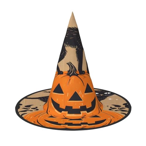 Halloween-Hexenhut, Weihnachtsmannmütze, Premium-Oxford-Gewebe, verstellbar, weich und bequem, für Partys, Karneval, Cosplay und Feiertagsveranstaltungen, 33 cm hoch, leicht, einfach zu tragen, 2 Halloween-Hexenhut, Weihnachtsmannmütze, Premium-Oxford-Gewebe, verstellbar, weich und bequem, für Partys, Karneval, Cosplay und Feiertagsveranstaltungen, 33 cm hoch, leicht, einfach zu tragen, 2 von WDXQHY