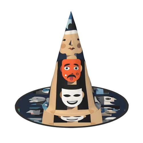 Halloween-Hexenhut, Weihnachtsmannmütze, Premium-Oxford-Gewebe, verstellbar, weich und bequem, für Partys, Karneval, Cosplay und Feiertagsveranstaltungen, 33 cm hoch, leicht, einfach zu tragen, 2 Halloween-Hexenhut, Weihnachtsmannmütze, Premium-Oxford-Gewebe, verstellbar, weich und bequem, für Partys, Karneval, Cosplay und Feiertagsveranstaltungen, 33 cm hoch, leicht, einfach zu tragen, 2 von WDXQHY
