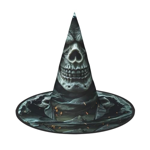 Halloween-Hexenhut, Weihnachtsmannmütze, Premium-Oxford-Gewebe, verstellbar, weich und bequem, für Partys, Karneval, Cosplay und Feiertagsveranstaltungen, 33 cm hoch, leicht, einfach zu tragen, 2 Halloween-Hexenhut, Weihnachtsmannmütze, Premium-Oxford-Gewebe, verstellbar, weich und bequem, für Partys, Karneval, Cosplay und Feiertagsveranstaltungen, 33 cm hoch, leicht, einfach zu tragen, 2 von WDXQHY