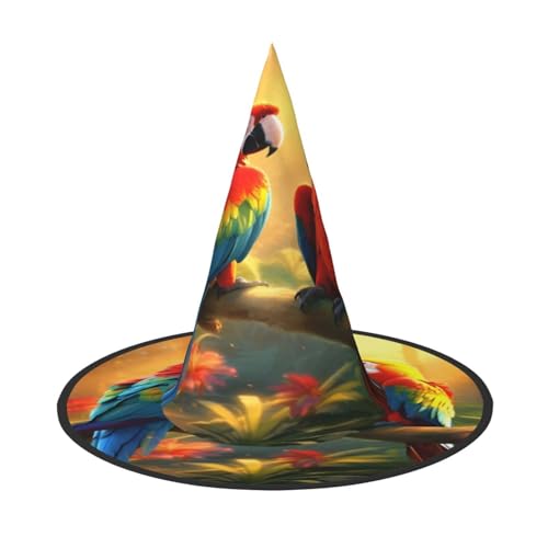 Halloween-Hexenhut, Weihnachtsmannmütze, Premium-Oxford-Gewebe, verstellbar, weich und bequem, für Partys, Karneval, Cosplay und Feiertagsveranstaltungen, 33 cm hoch, leicht, einfach zu tragen, 2 Halloween-Hexenhut, Weihnachtsmannmütze, Premium-Oxford-Gewebe, verstellbar, weich und bequem, für Partys, Karneval, Cosplay und Feiertagsveranstaltungen, 33 cm hoch, leicht, einfach zu tragen, 2 von WDXQHY