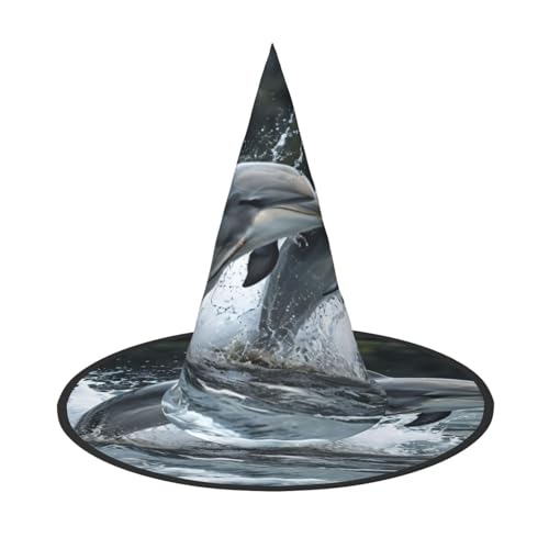 Halloween-Hexenhut, Weihnachtsmannmütze, Premium-Oxford-Gewebe, verstellbar, weich und bequem, für Partys, Karneval, Cosplay und Feiertagsveranstaltungen, 33 cm hoch, leicht, einfach zu tragen, 2 Halloween-Hexenhut, Weihnachtsmannmütze, Premium-Oxford-Gewebe, verstellbar, weich und bequem, für Partys, Karneval, Cosplay und Feiertagsveranstaltungen, 33 cm hoch, leicht, einfach zu tragen, 2 von WDXQHY