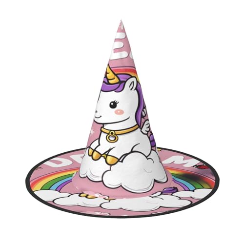 Halloween-Hexenhut, Weihnachtsmannmütze, Premium-Oxford-Gewebe, verstellbar, weich und bequem, für Partys, Karneval, Cosplay und Feiertagsveranstaltungen, 33 cm hoch, leicht, einfach zu tragen, 2 Halloween-Hexenhut, Weihnachtsmannmütze, Premium-Oxford-Gewebe, verstellbar, weich und bequem, für Partys, Karneval, Cosplay und Feiertagsveranstaltungen, 33 cm hoch, leicht, einfach zu tragen, 2 von WDXQHY