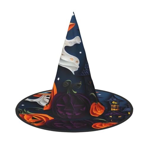 Halloween-Hexenhut, Weihnachtsmannmütze, Premium-Oxford-Gewebe, verstellbar, weich und bequem, für Partys, Karneval, Cosplay und Feiertagsveranstaltungen, 33 cm hoch, leicht, einfach zu tragen, 2 Halloween-Hexenhut, Weihnachtsmannmütze, Premium-Oxford-Gewebe, verstellbar, weich und bequem, für Partys, Karneval, Cosplay und Feiertagsveranstaltungen, 33 cm hoch, leicht, einfach zu tragen, 2 von WDXQHY