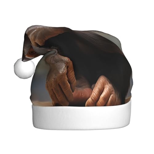 WDXQHY A Little Gorilla Weihnachtsmütze für Erwachsene, Plüsch, festliche Feiertagsdekoration und Partyzubehör, Weihnachtsmütze für Erwachsene, Feiertagsparty-Dekorationen WDXQHY A Little Gorilla Weihnachtsmütze für Erwachsene, Plüsch, festliche Feiertagsdekoration und Partyzubehör, Weihnachtsmütze für Erwachsene, Feiertagsparty-Dekorationen von WDXQHY