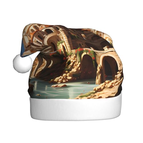 WDXQHY Anime Castle Sky Plüsch-Weihnachtshut für Erwachsene, Urlaubsdekoration und Partyzubehör, Weihnachtshut für Erwachsene, Partydekoration, Hut WDXQHY Anime Castle Sky Plüsch-Weihnachtshut für Erwachsene, Urlaubsdekoration und Partyzubehör, Weihnachtshut für Erwachsene, Partydekoration, Hut von WDXQHY